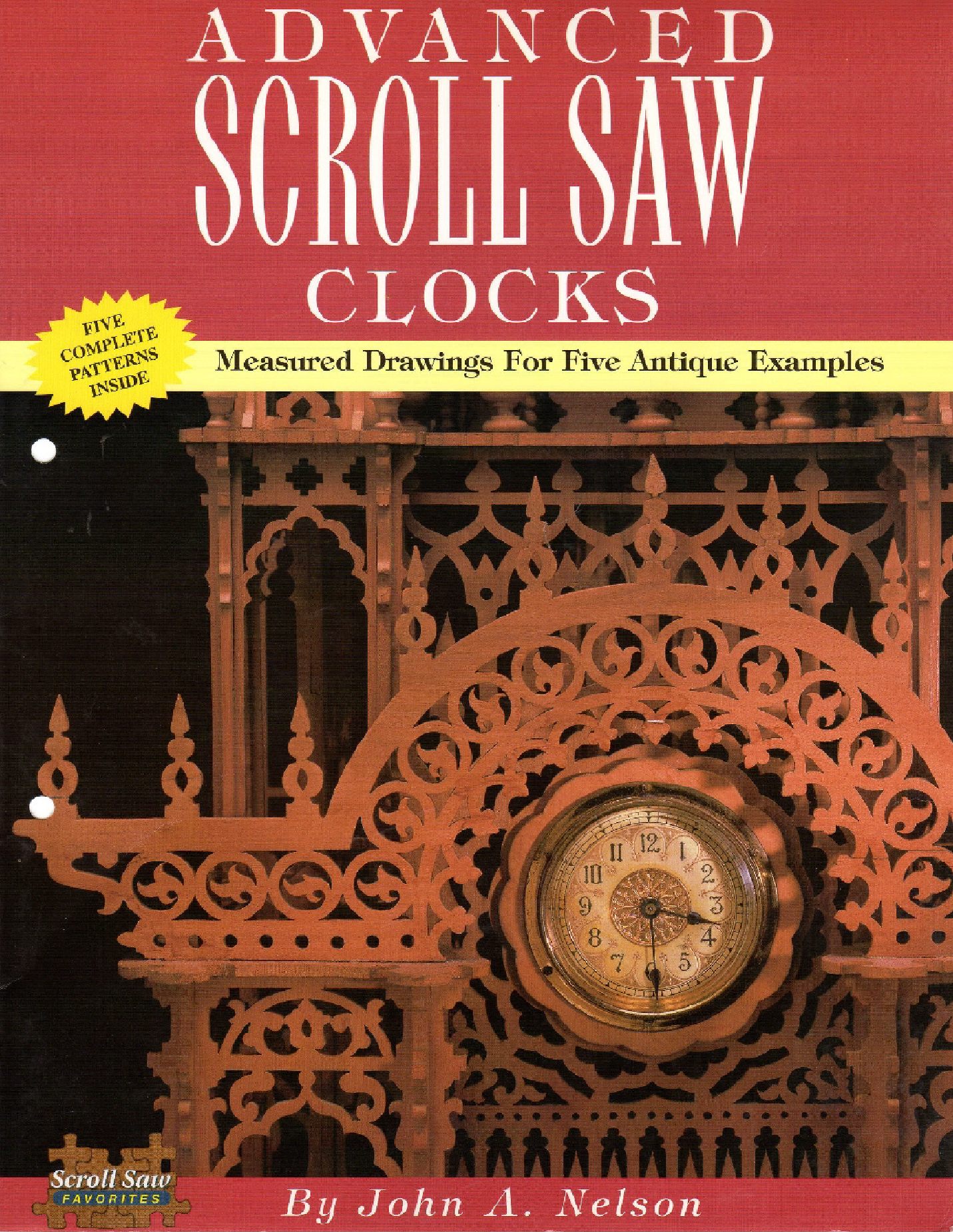Advanced Scroll Saw Clocks Measured Drawings for Five Antique Samples 60页