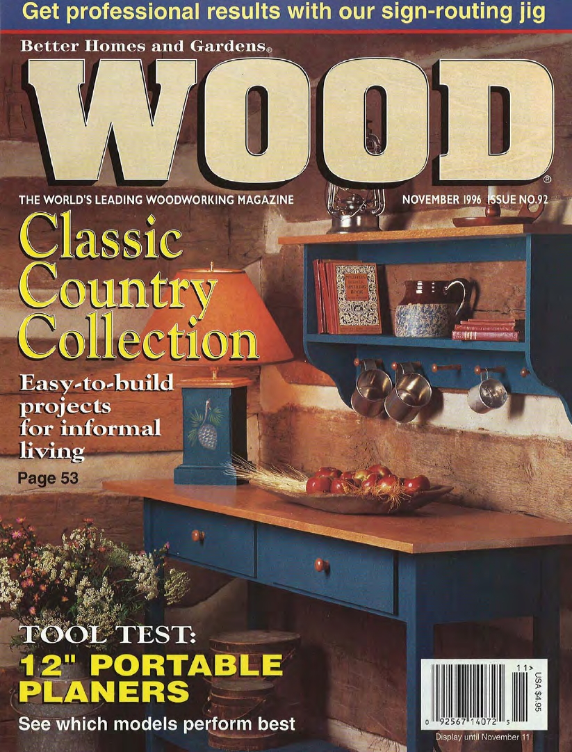 Wood magazine 92 1996