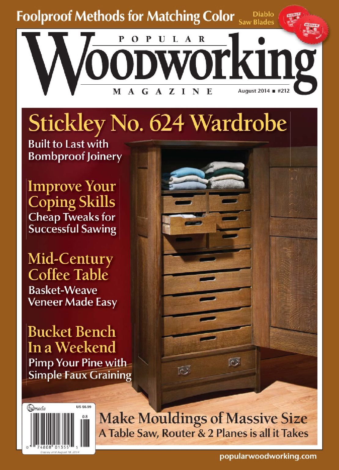 Popular woodworking 212