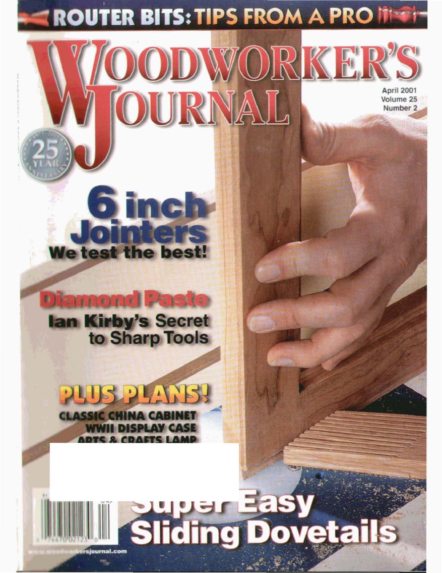 woodworker journal 2001 2