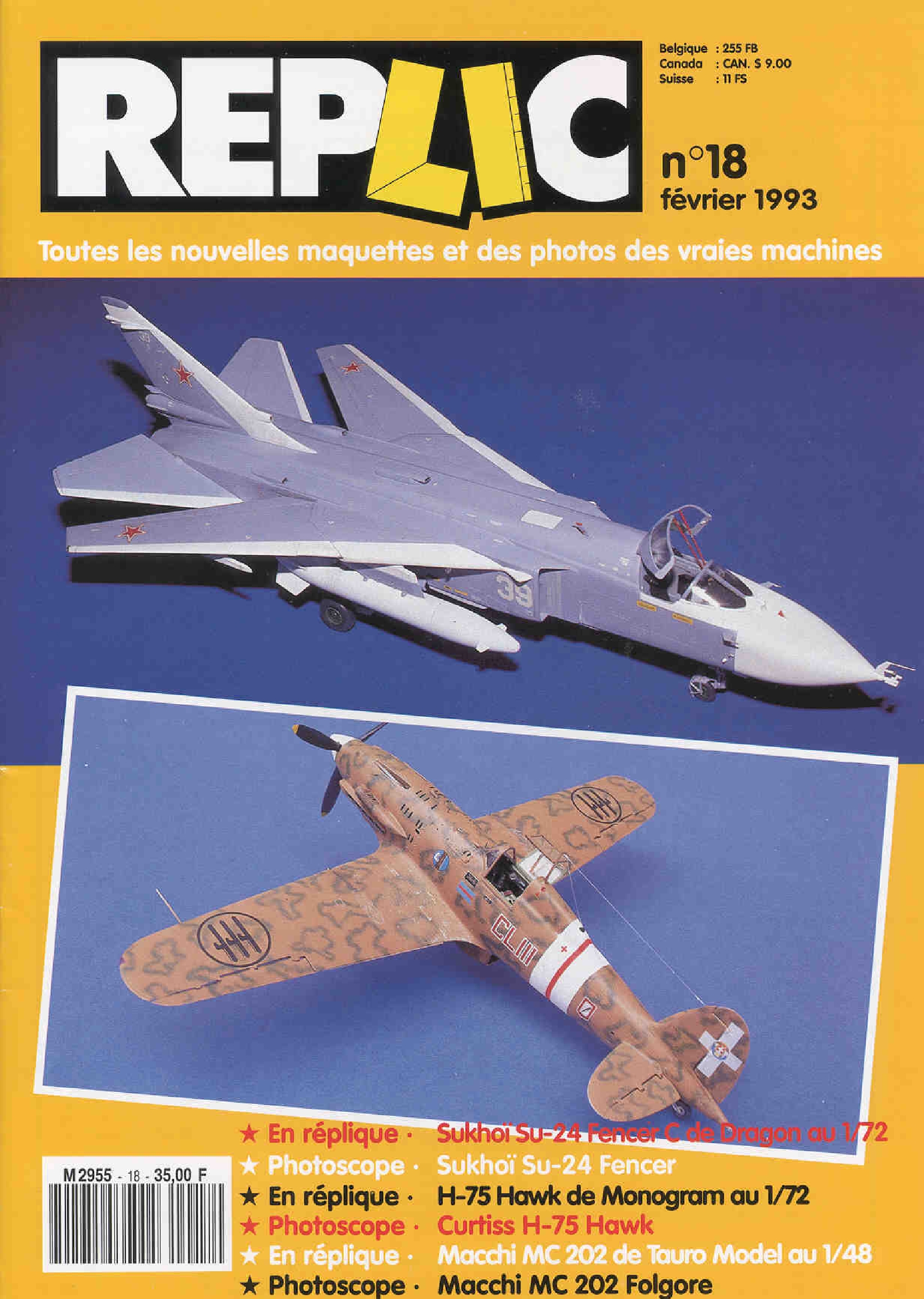 Replic 018 – Sukhoi Su-24, Curtiss H-75 Hawk, Macchi MC-202 Folgore