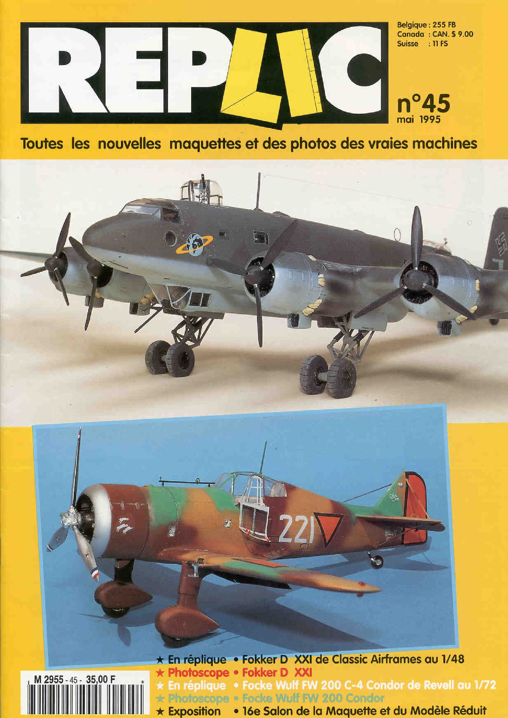 Replic 045 – Fokker D-XXI, FW-200 Condor