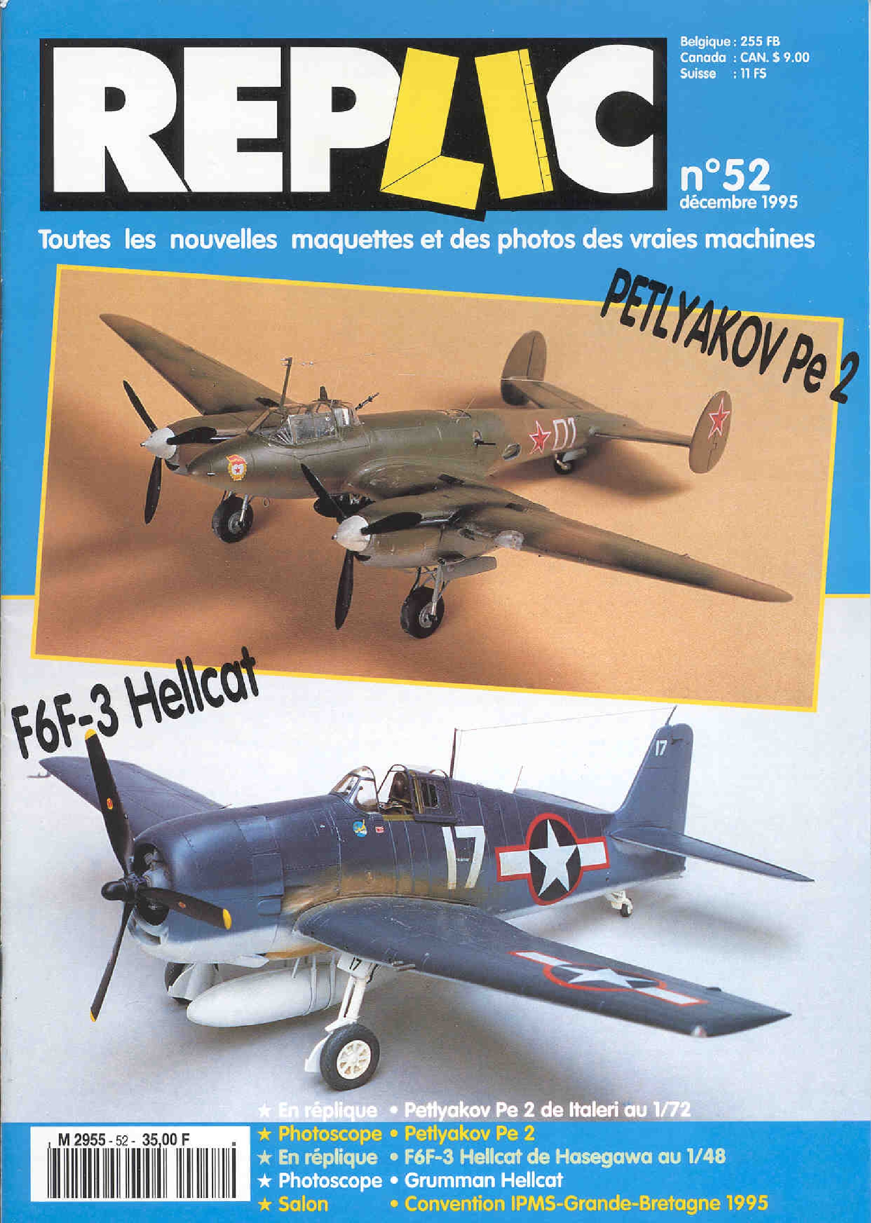 Replic 052 – Petlyakov Pe-2, F6F-4 Hellcat