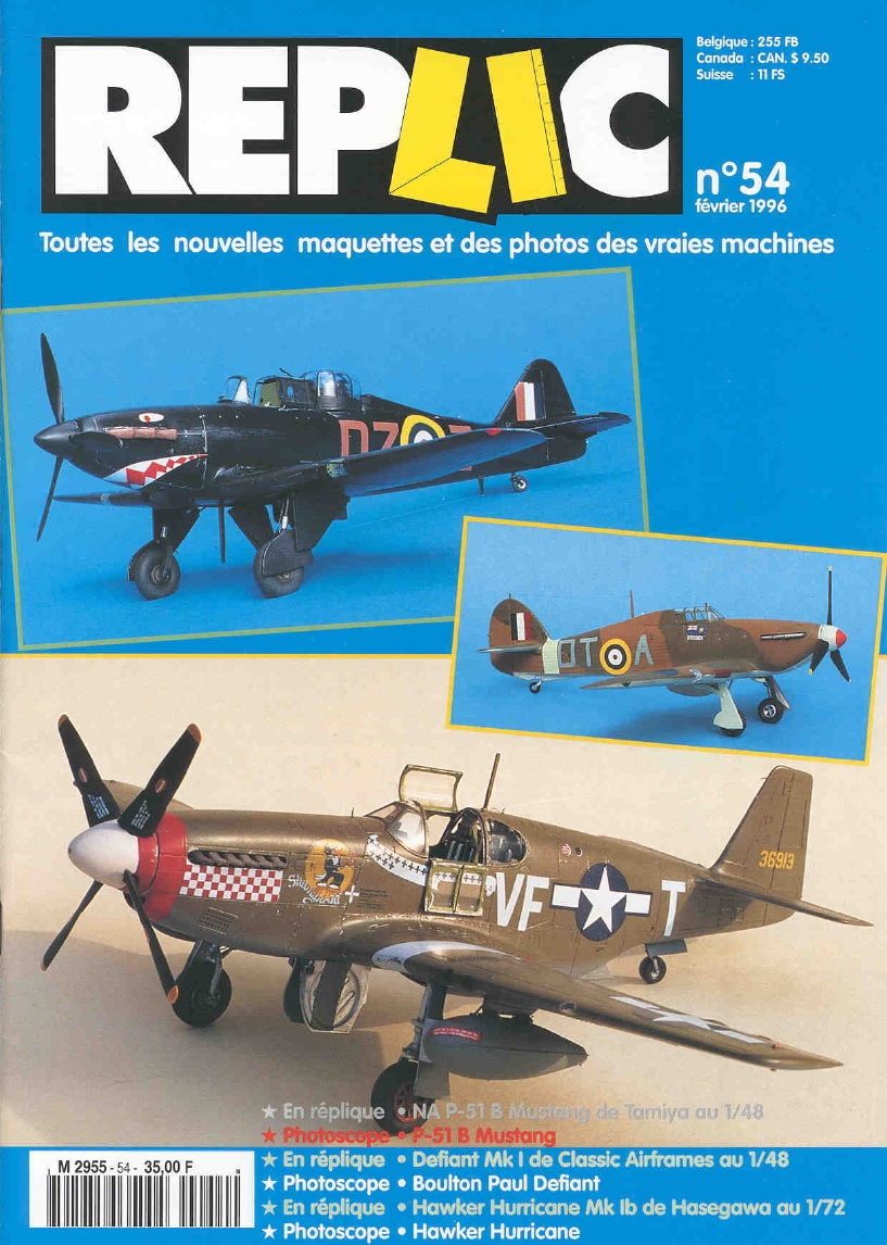 Replic 054 – P-51B Mustang, Defiant Mk I, Hurricane Mk Ib