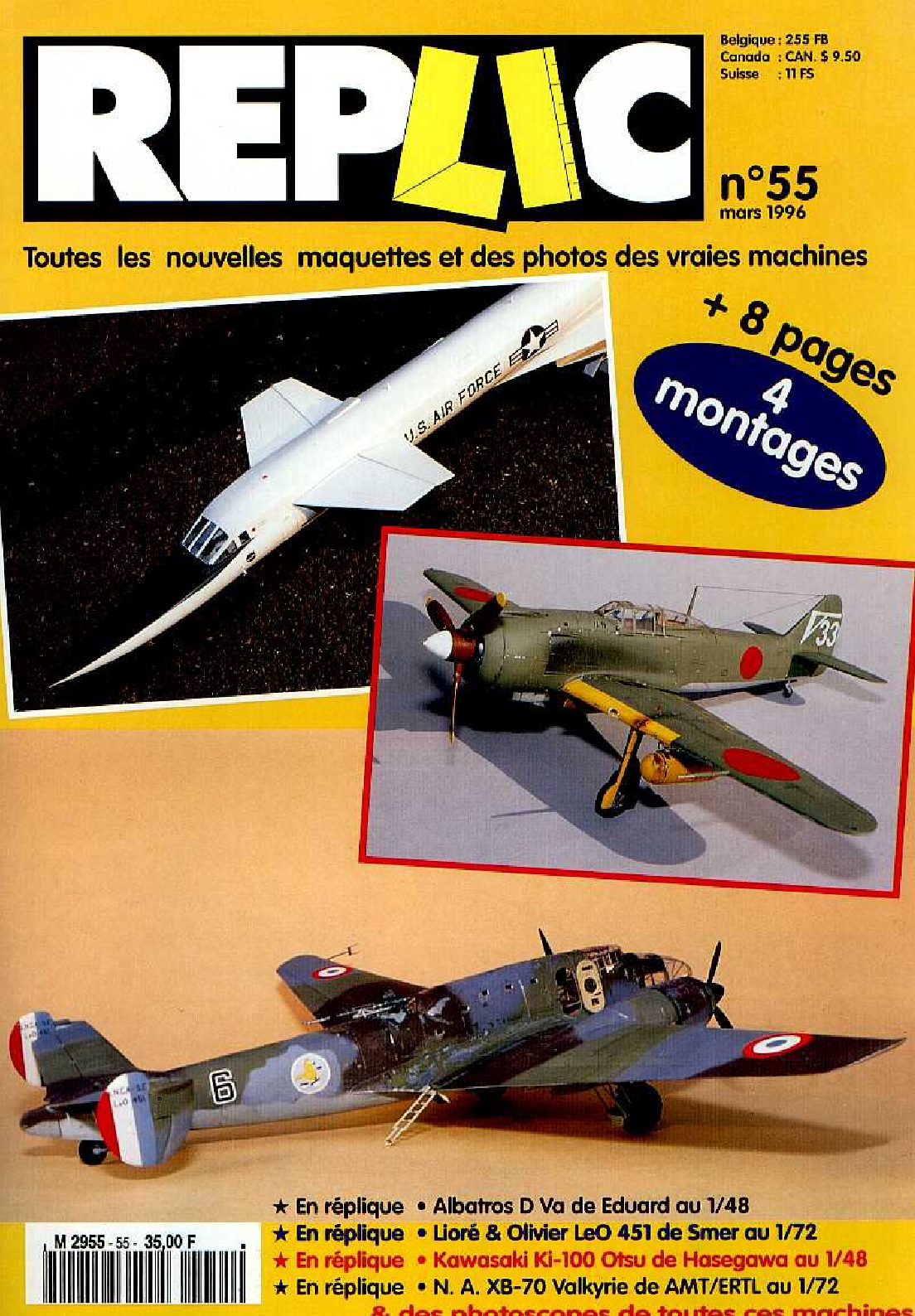 Replic 055 – Albatros D V, LeO 451, Kawasaki Ki-100, XB-70