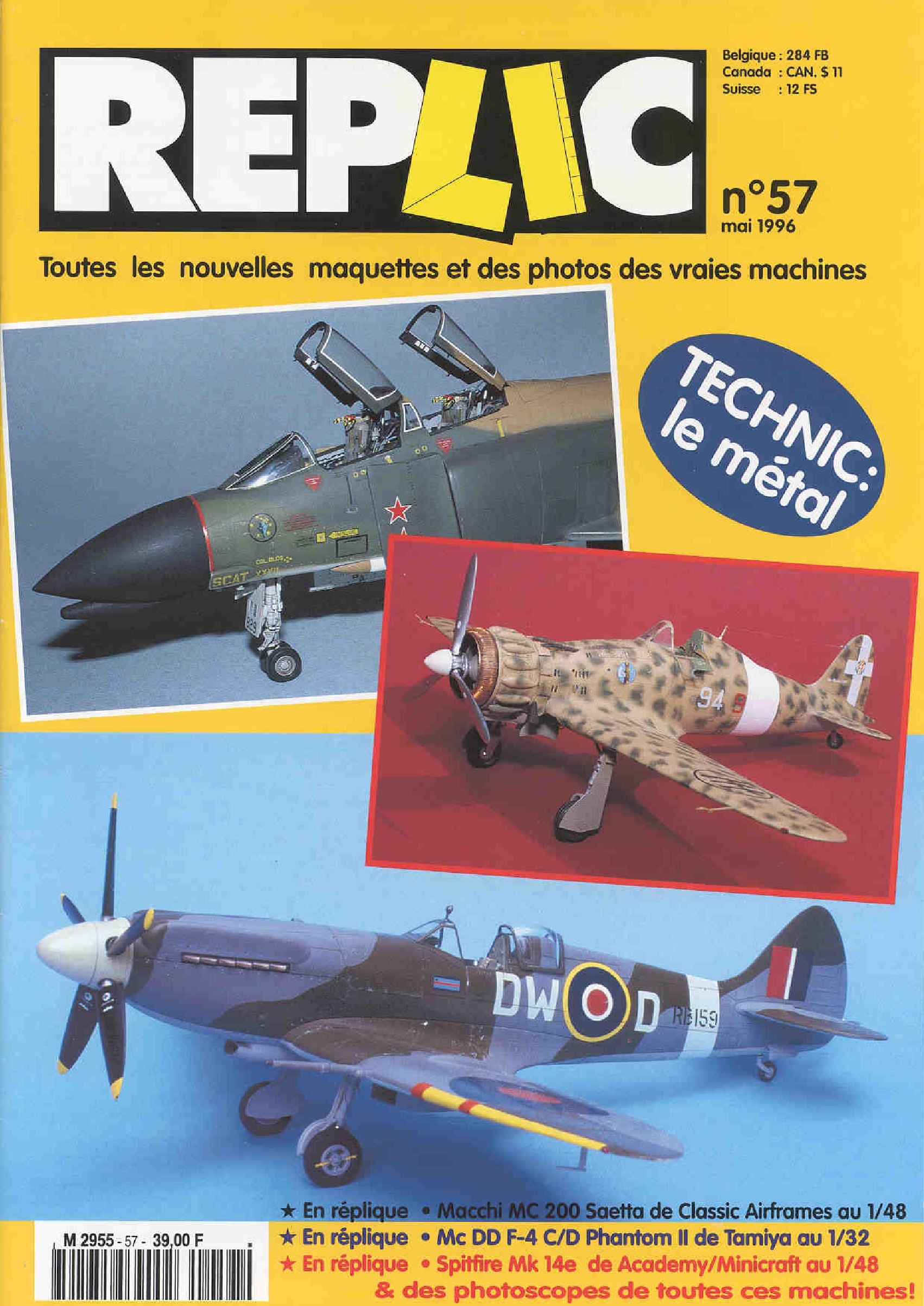 Replic 057 – Macchi MC-200, F-4C-D Phantom II, Spitfire Mk XIV