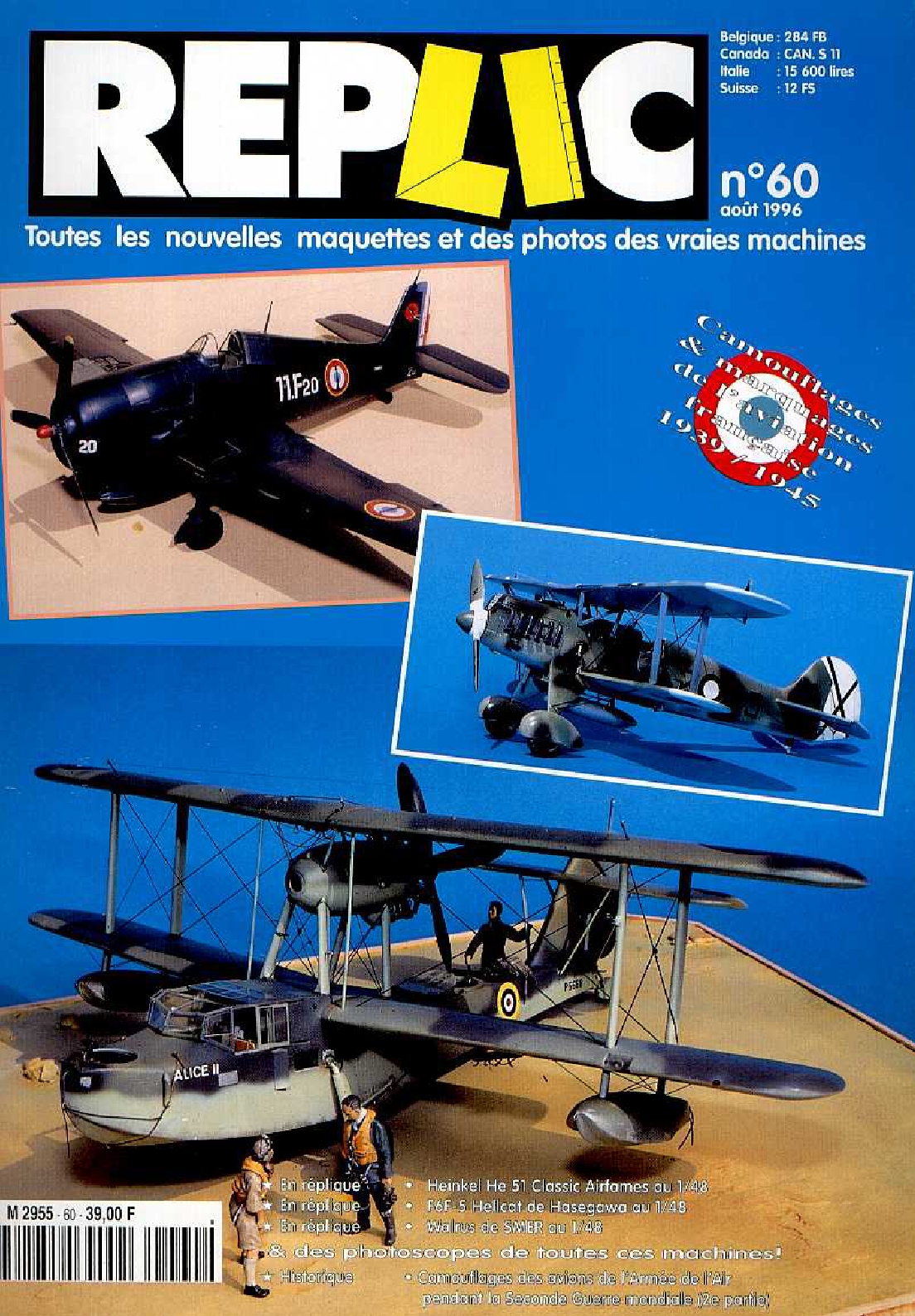 Replic 060 – Heinkel He-51, F6F-5 Hellcat, Supermarine Walrus, Frenches