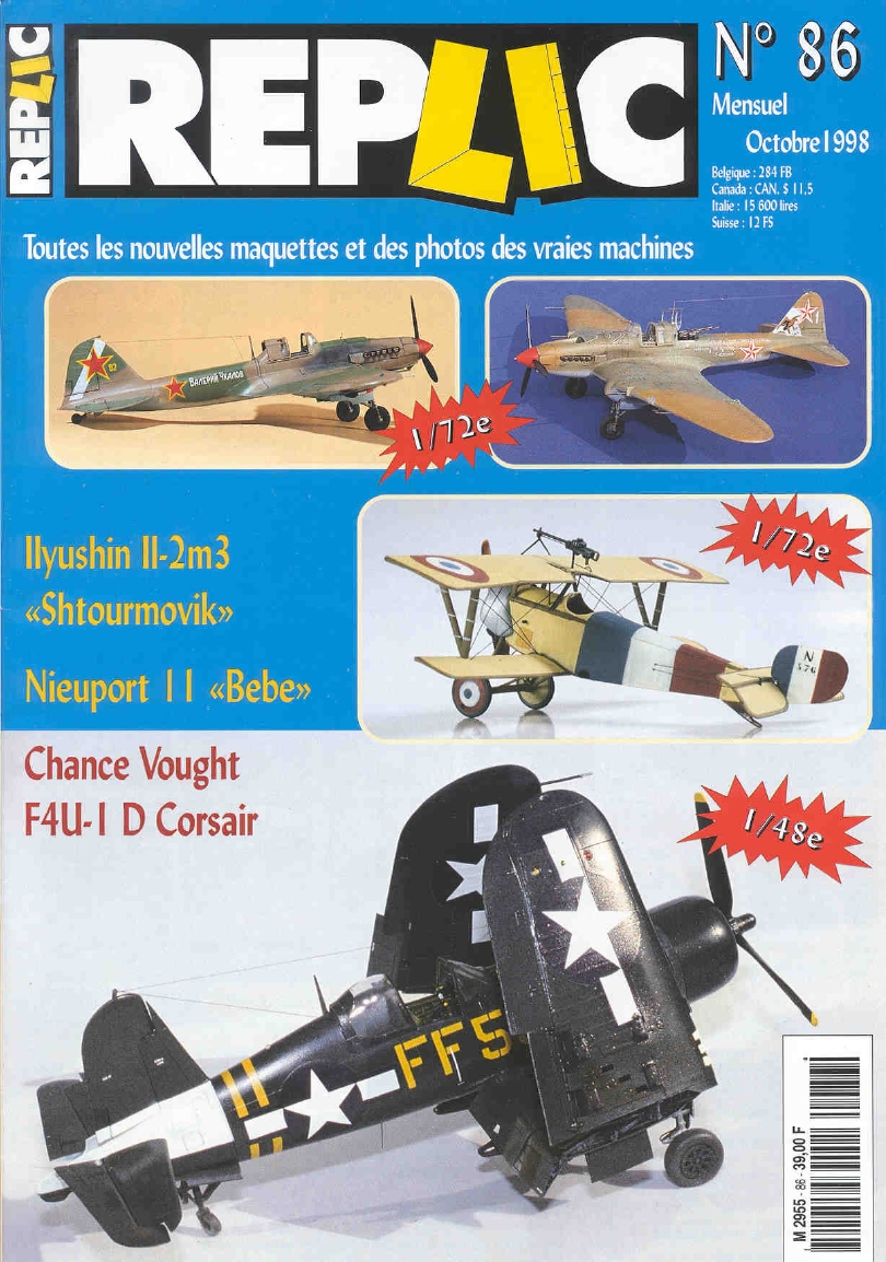 Replic 086 – Il-2, Nieuport 11 Bebe, F4U-1 Corsair, Technik-Lights