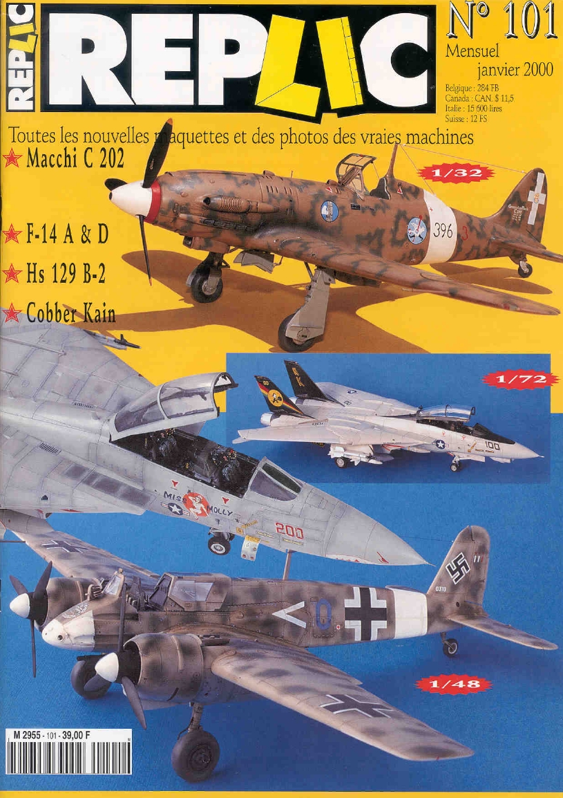 Replic 101 – Macchi C 202, F-14 A&D, Henschel He-129 B-2