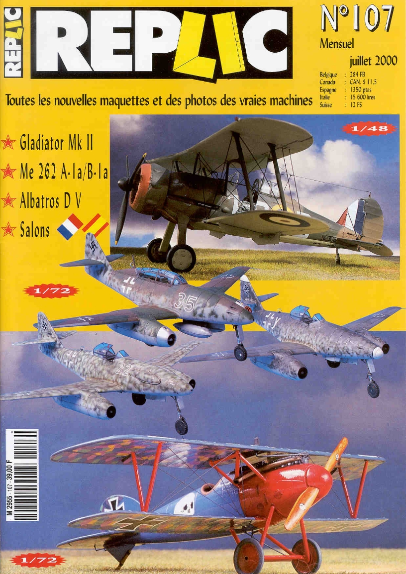 Replic 107 – Gladiator Mk II, Me 262 A-1a, Albatros