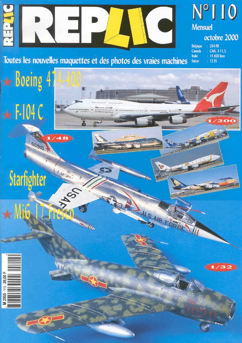 Replic 110 – Boeing 747-400, F-104 C Starfighter, MiG-17