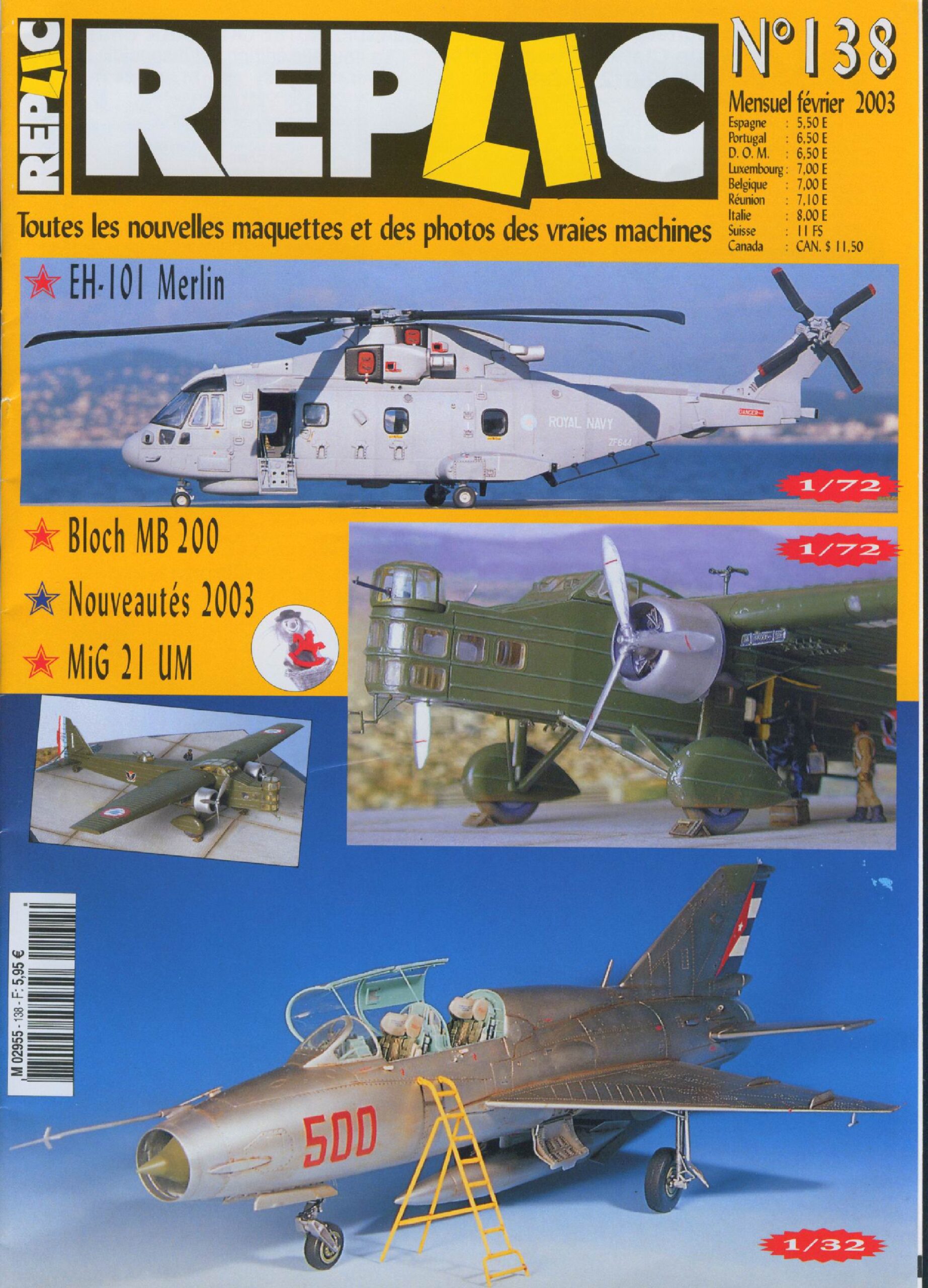 Replic 138 – EH-101 Merlin, MB-200, MiG-21UM, Technic – Panels