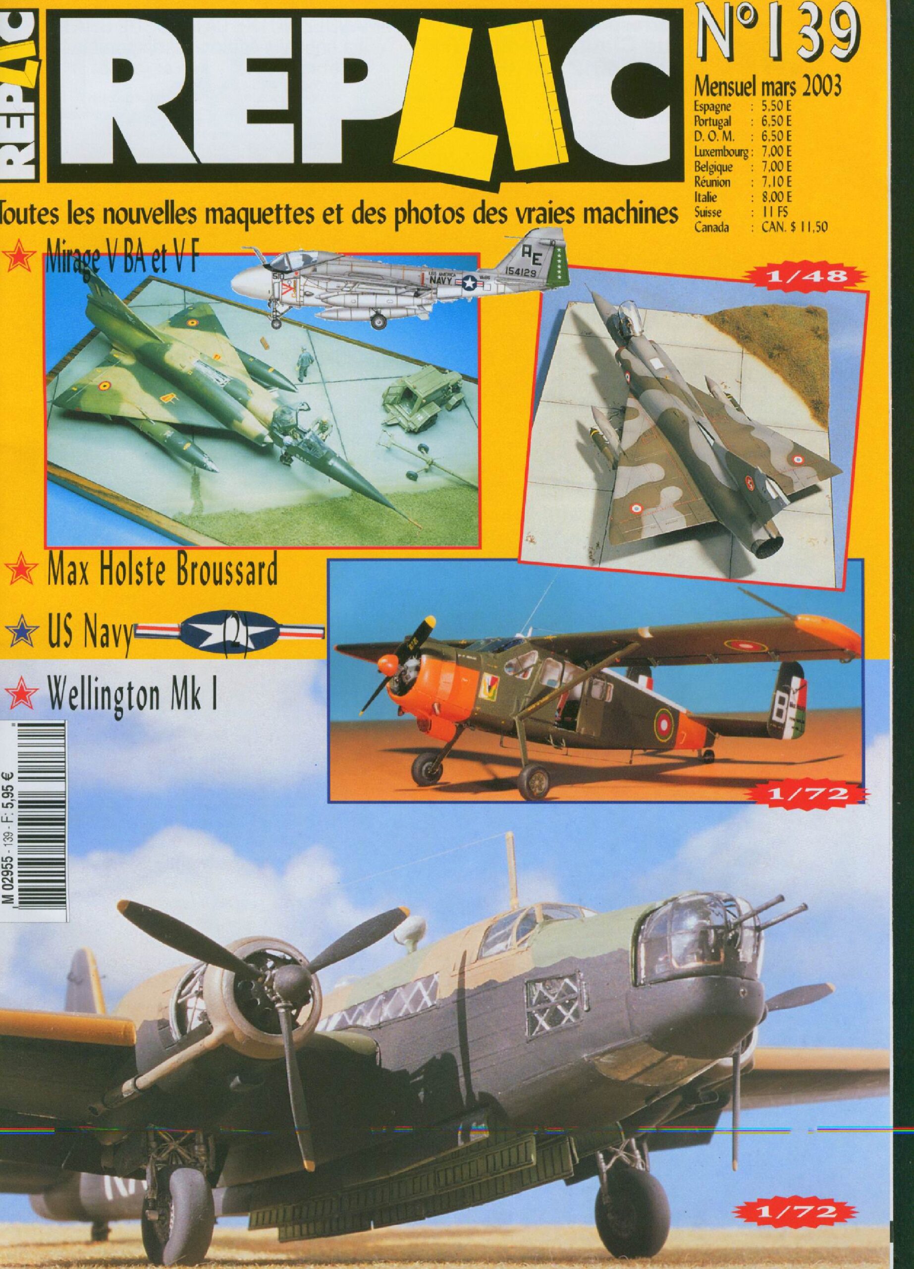 Replic 139 – Mirage V BA, Vellington Mk I, Max Holste Broussard, Technic – Engines