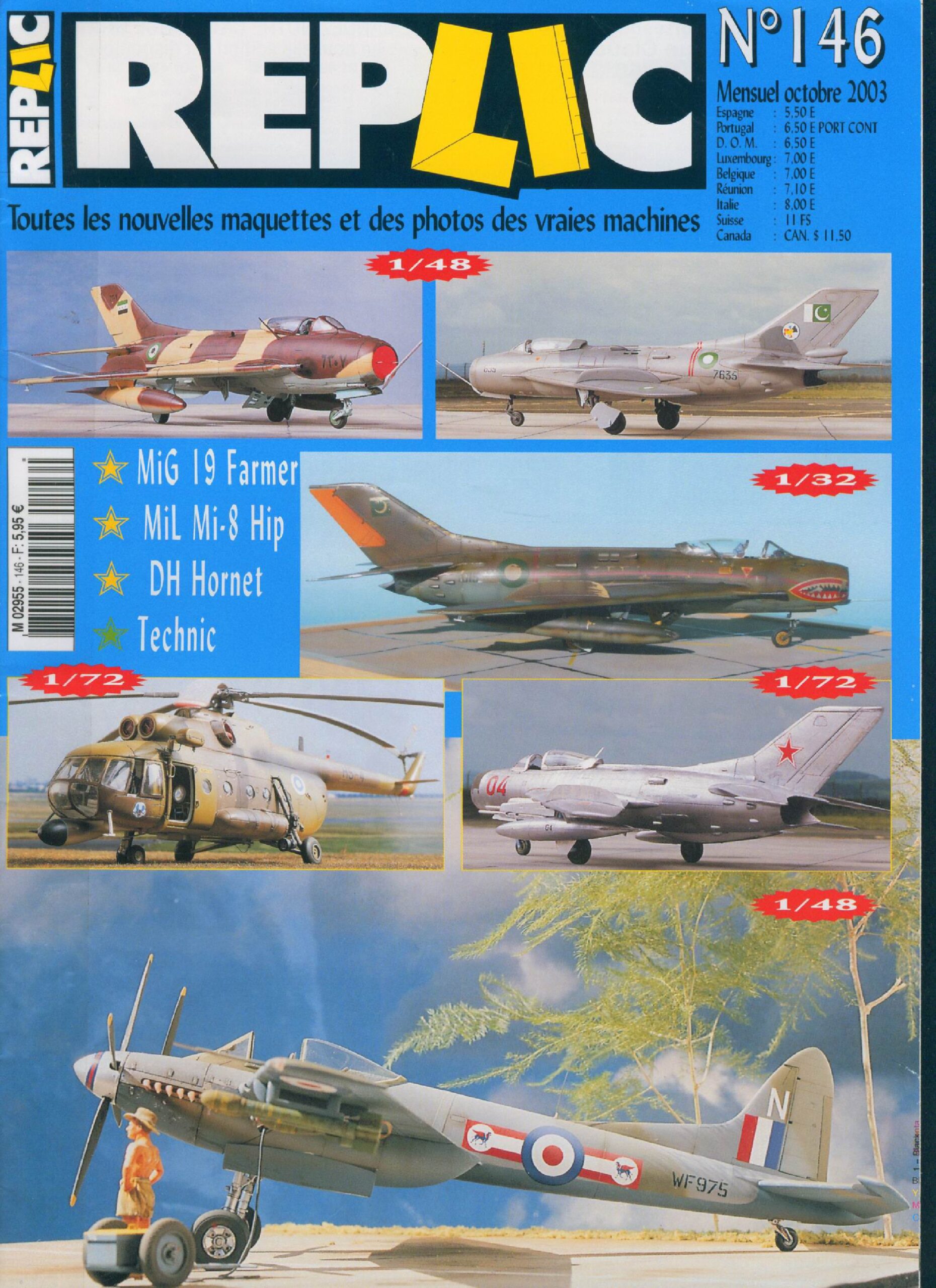 Replic 146 – MiG-19, Mi-8, DH-103 Hornet