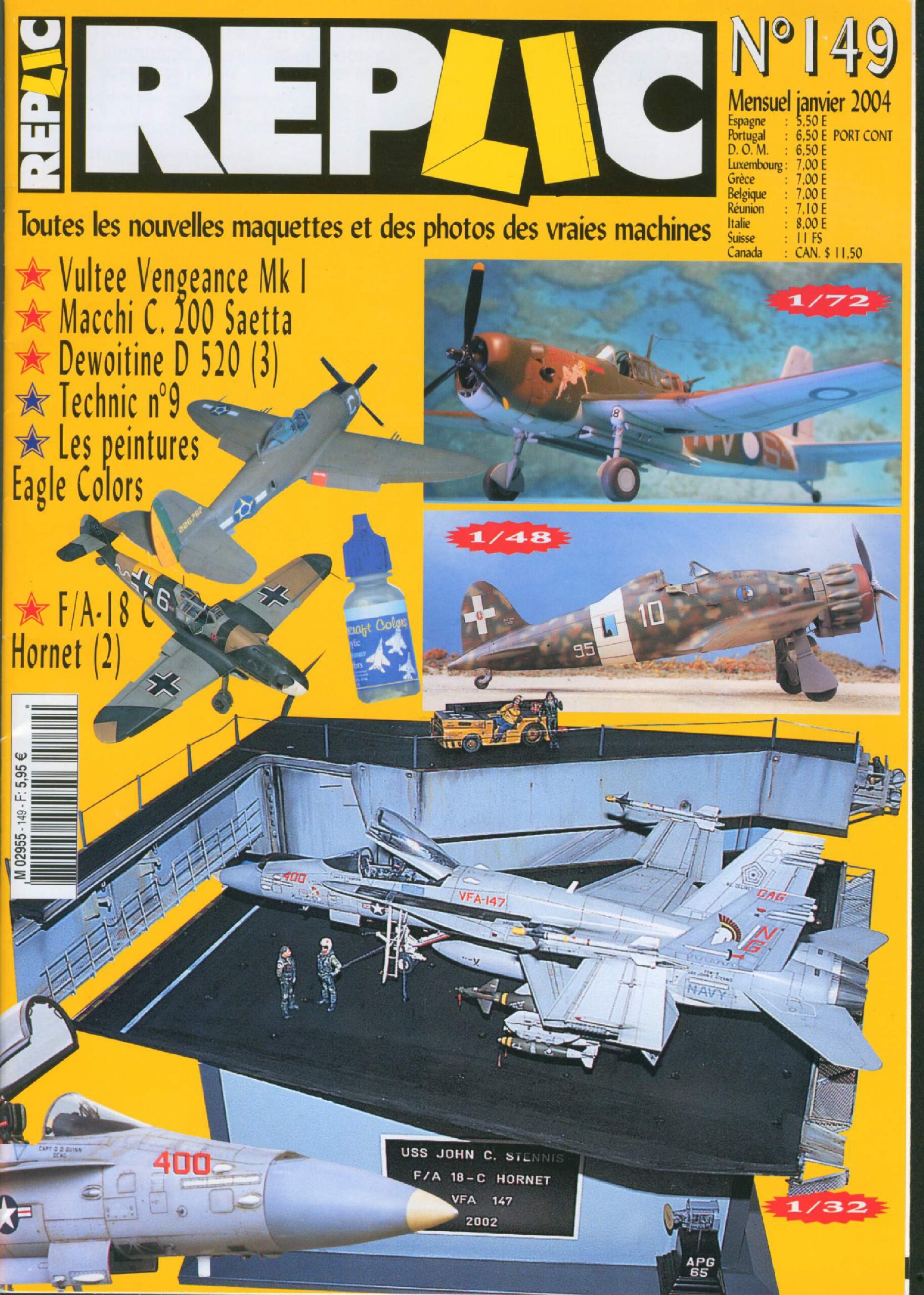 Replic 149 – Macchi C 200, Saetta-Dewoitine D-520, Vengeance, F-18