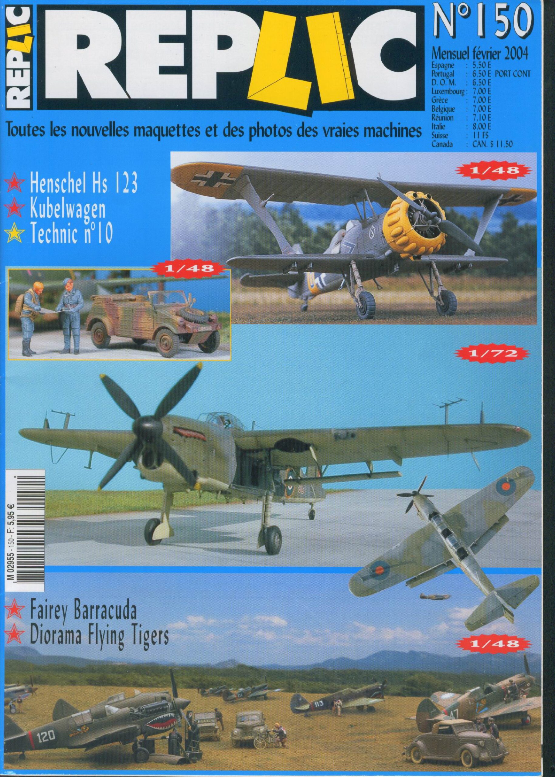 Replic 150 – Hs-123, Kubelwagen, Barracuda