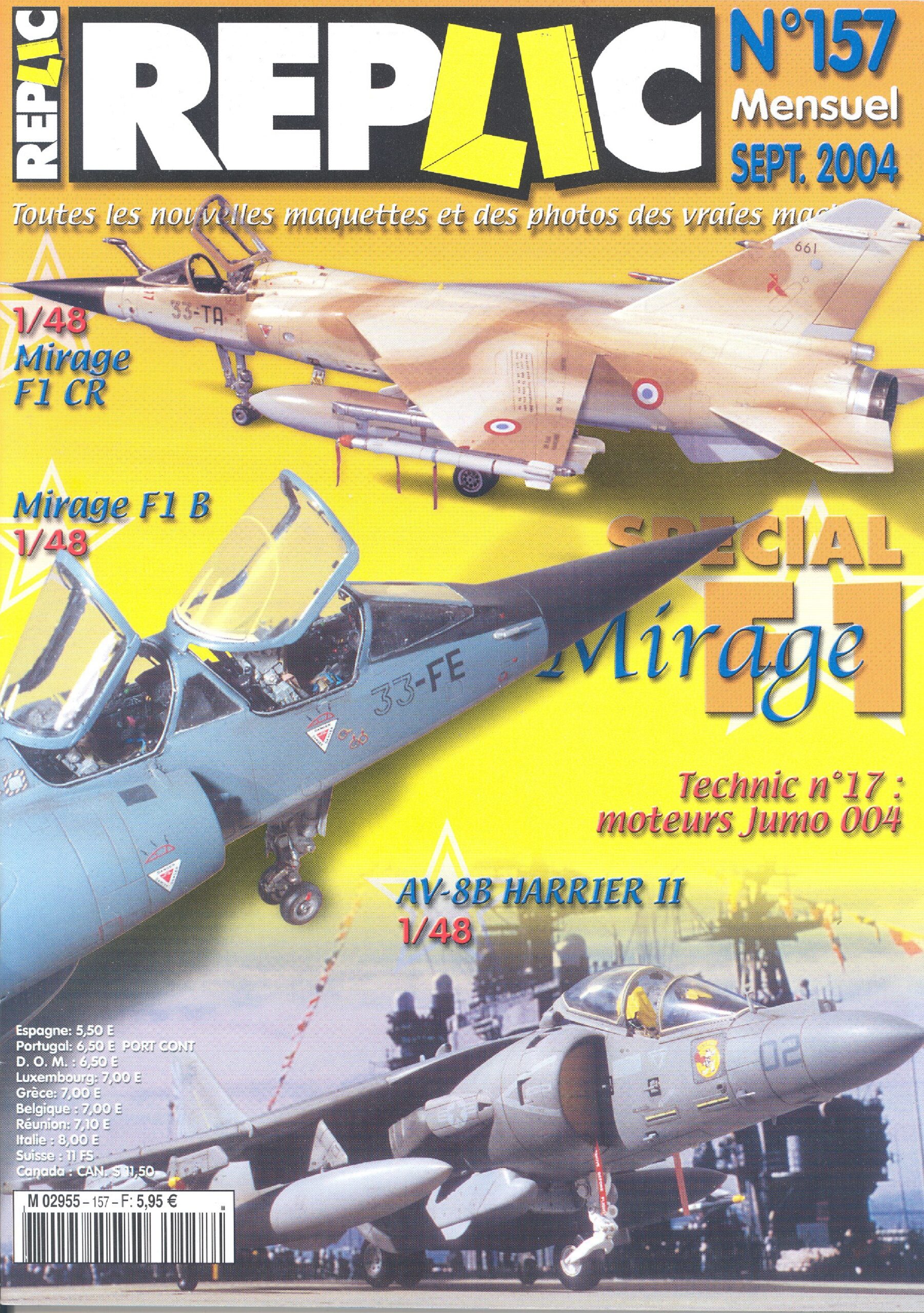 Replic 157 – Mirage F1, Harrier