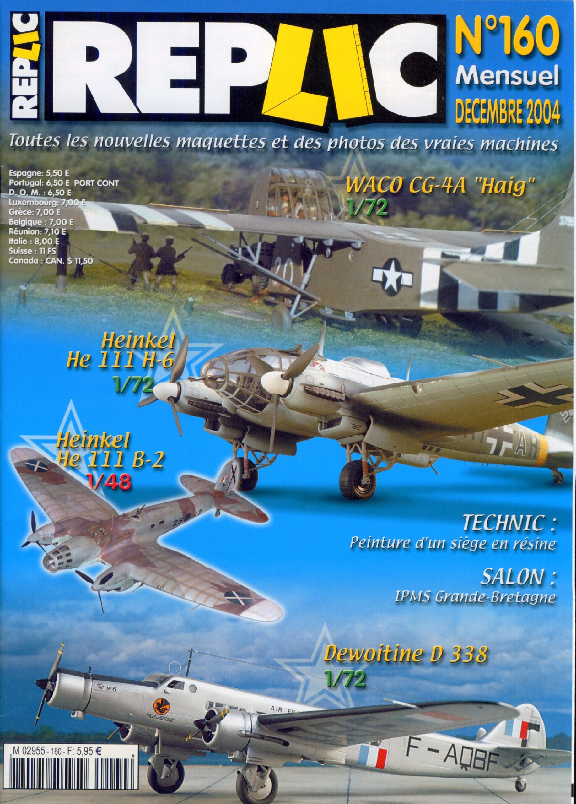 Replic 160 – He-111, WACO CG-4, Dewoitine D-338