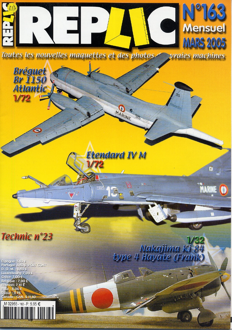 Replic 163 – Breguet Atlantic, Etendard IV, Ki-84 Hayate