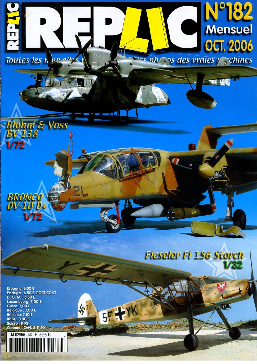 Replic 182 – OV-10 Bronco, Fi-156, BV-138