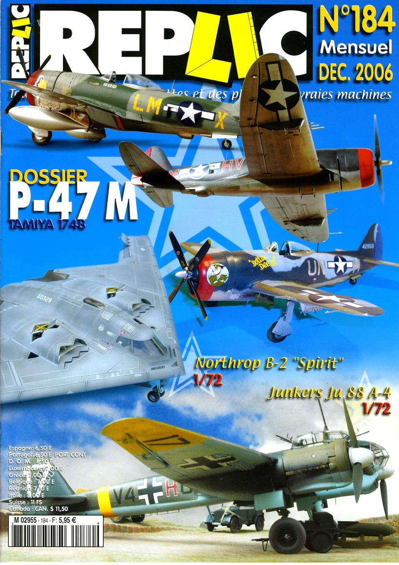 Replic 184 – P-47D, B-2, Ju-88 A4