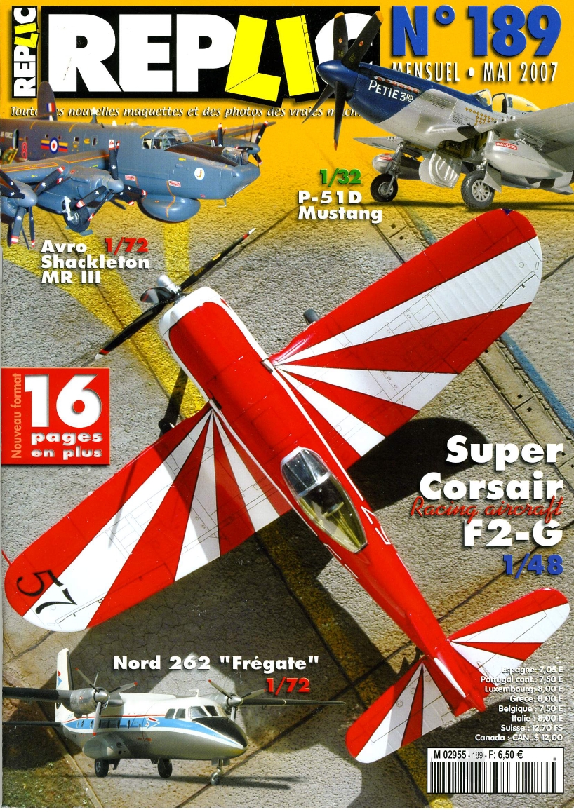 Replic 189 – Nord 262, P-51, Corsair, Shackleton