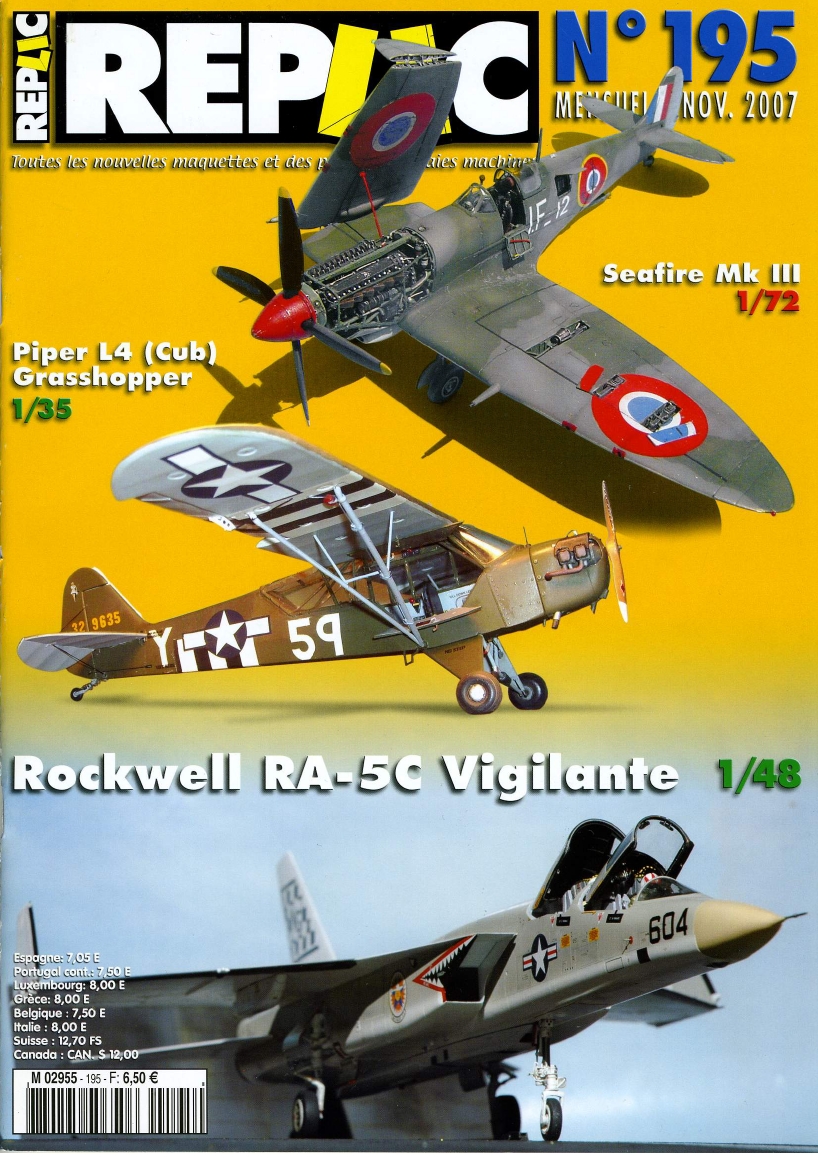 Replic 195 – Seafire, Piper Cub, Vigilante