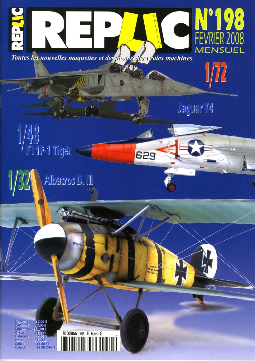 Replic 198 – Jaguar, F11F Tiger, Albatros D III