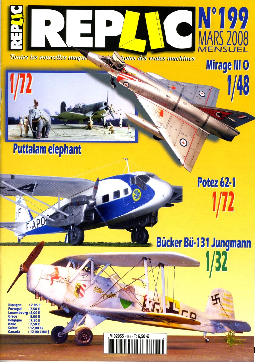 Replic 199 – Potez 62-1, Bucker Bu-131, Corsair, Mirage III O