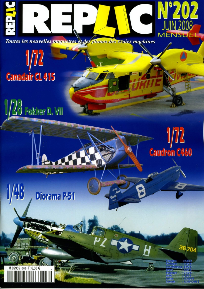Replic 202 – Canadair CL-415, Caudron C-640, P-51, Fokker D-VII