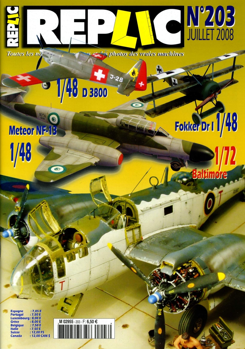 Replic 203 – Meteor, Baltimore, Fokker Dr I, MS-406