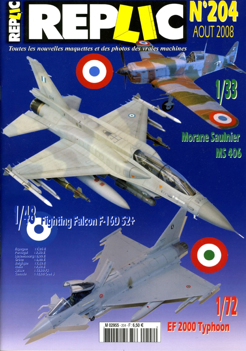 Replic 204 – EF-2000 Typhoon, F-16, MS-406