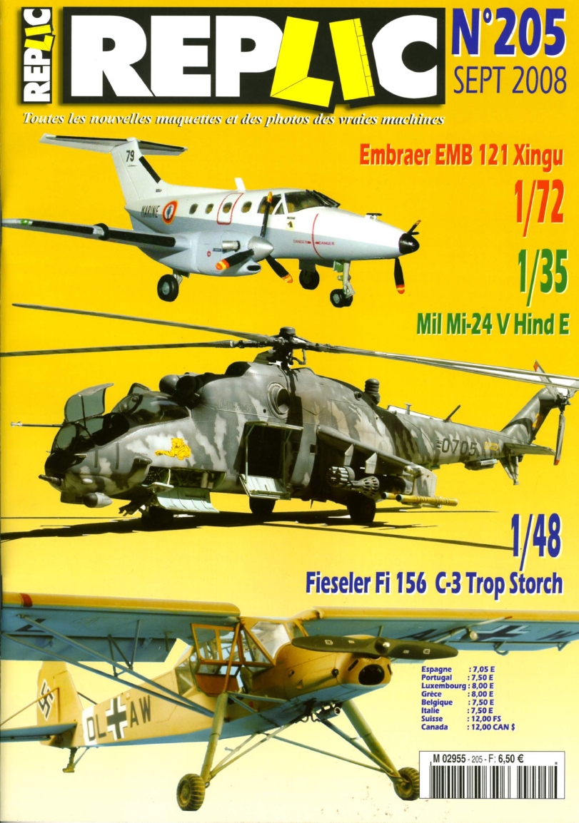 Replic 205 – Embraer EMB-121 Xingu, Mil Mi-24, Fi-156