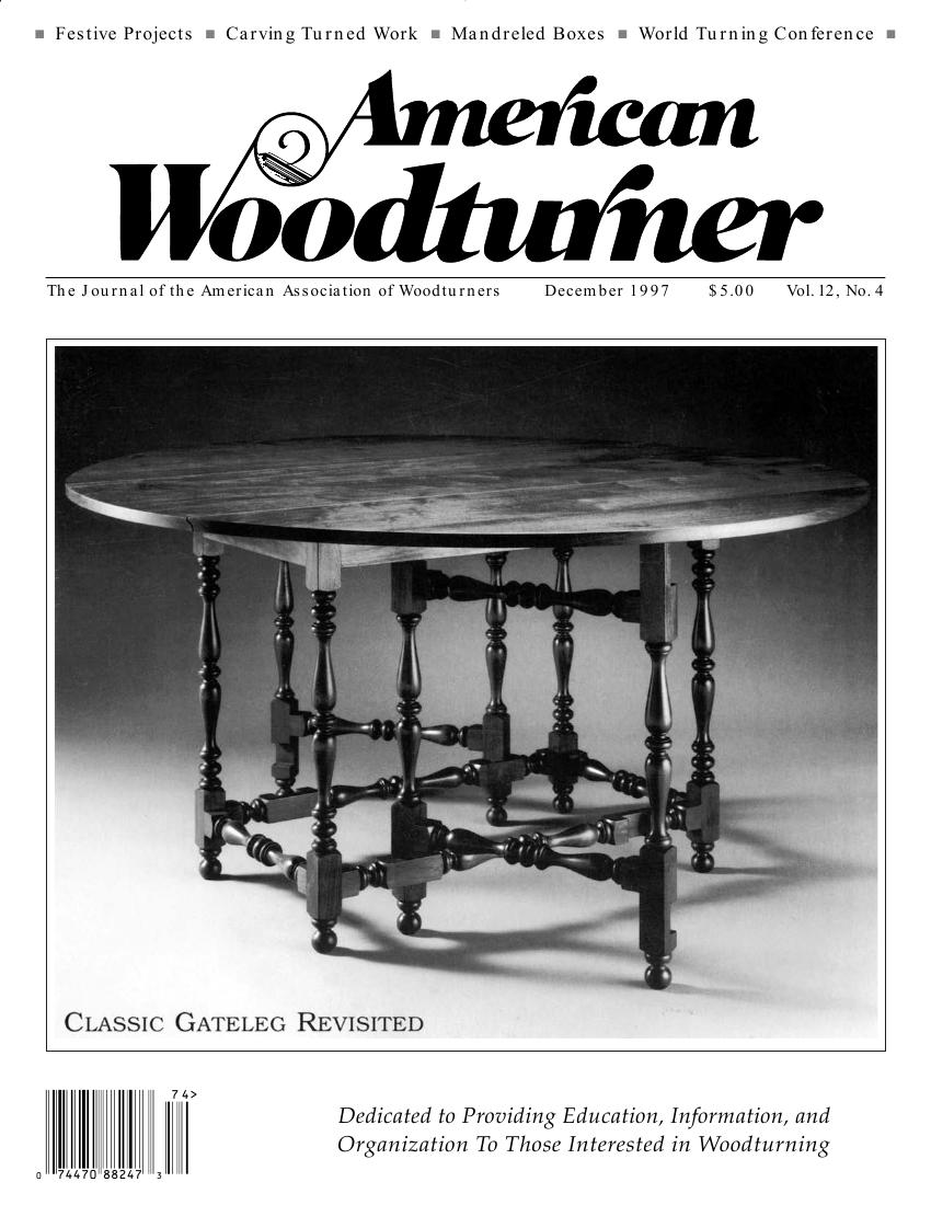 American woodturner 12-04December 1997