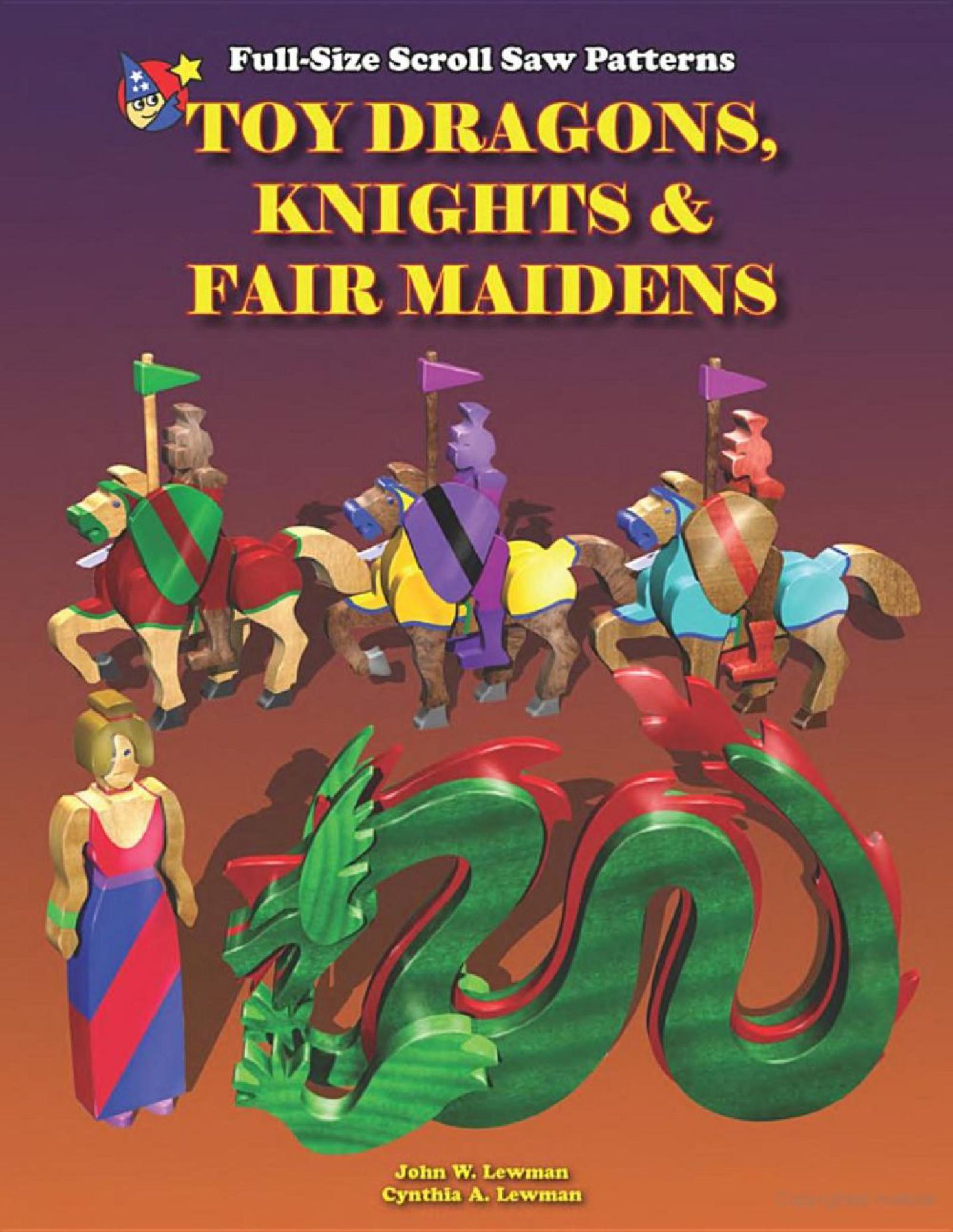Toy Dragons, Knights and Fair Maidens Full Size Scroll Saw Patterns 58页